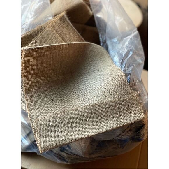Bulrap Fabric Strips Craft Wedding Decor lot of 10 lbs - Picture 1 of 3